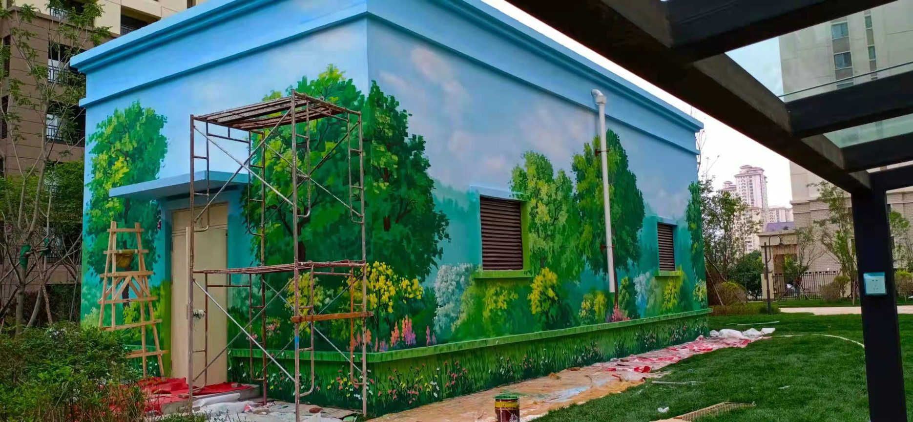 幼儿园墙饰手绘壁画