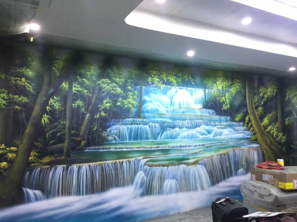 旅游景区墙壁彩绘