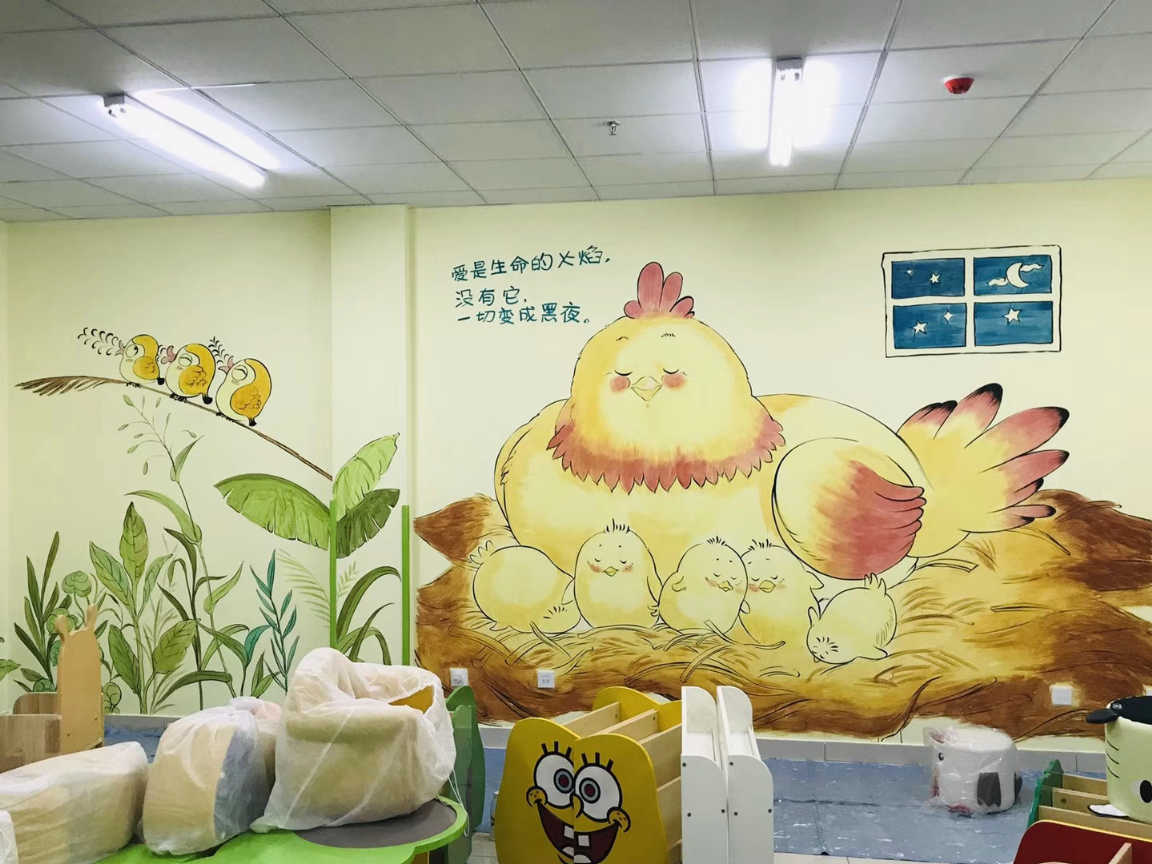 医院儿童病房墙绘