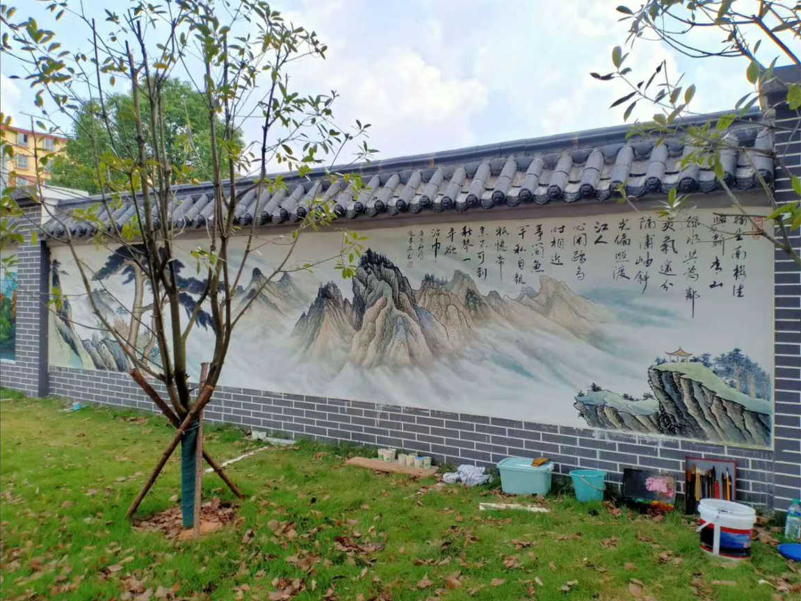 壁画手绘背景墙