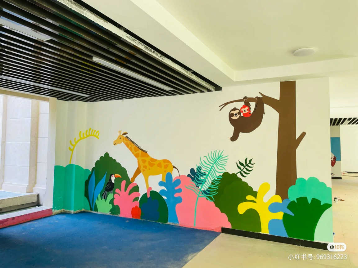 医院休息室墙体彩绘